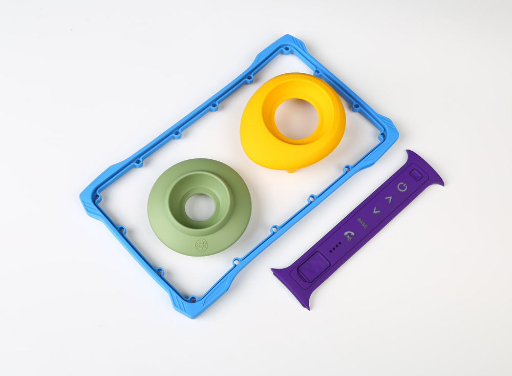 模压彩色喷涂硅胶制品